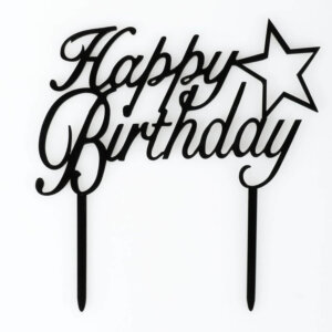 Cake Topper "Happy Birthday"