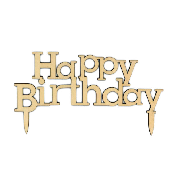 Cake Topper "Happy Birthday"
