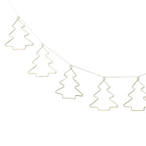 Girlande "Tannebaum" aus Draht in Gold | "Sparkle"