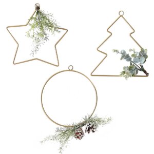 Hängedeko Weihnachten Golddraht und Zweige  | "Sparkle"