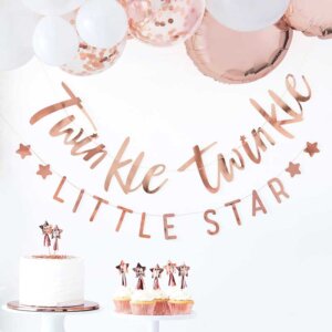 Roségold "Twinkle Twinkle" Shower Banner | "Twinkle Twinkle"