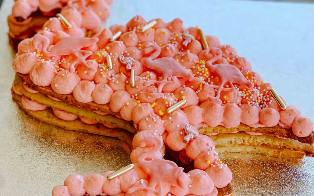 Torte “FLAMINGO” aus Mürbeteig | Rezept