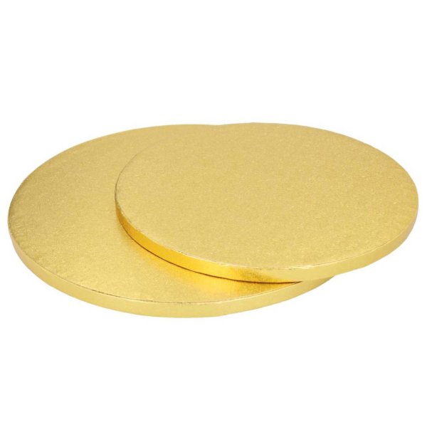 Cakeboard rund - 25 cm gold | Cake-Masters (12 mm)