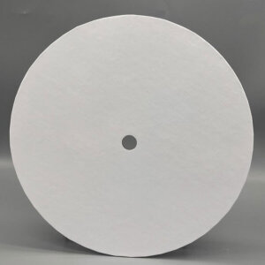 Cakecard rund mit Mittelloch - 20 cm | weiss