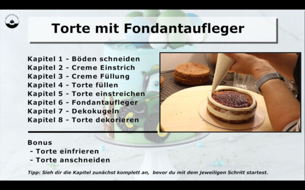 Motivtorten Kurs mit Fondantaufleger (Videokurs) – Bild 3