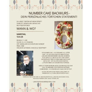 Number Cake Backkurs mit Lara
